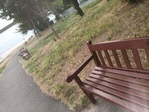 Benches by the Humber. Bring your cushions.
